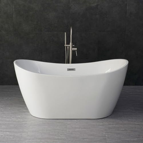 WOODBRIDGE 59" Acrylic Freestanding Bathtub