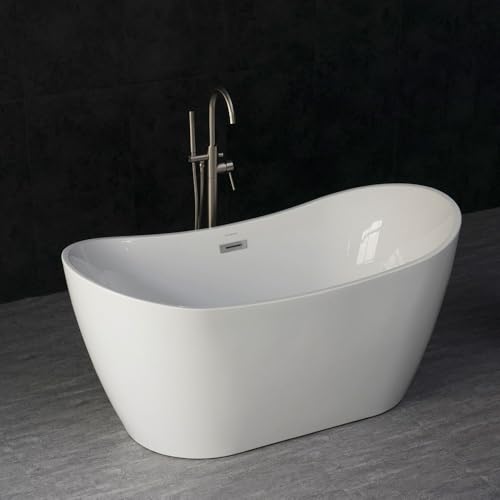 WOODBRIDGE 59" Acrylic Freestanding Bathtub view 2