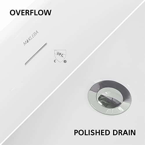 Mokleba 65" Acrylic Freestanding Bathtub view 3