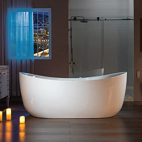 WOODBRIDGE 72"×35-3/8" Double Slipper Whirlpool&Air view 4