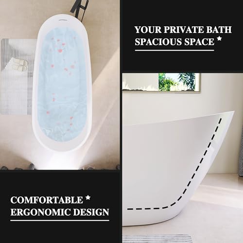 Adecab 59" High-back Acrylic Freestanding view 4