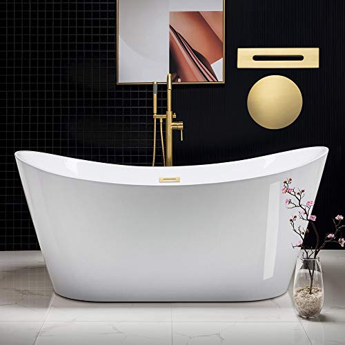 WOODBRIDGE 67" Acrylic Freestanding Bathtub