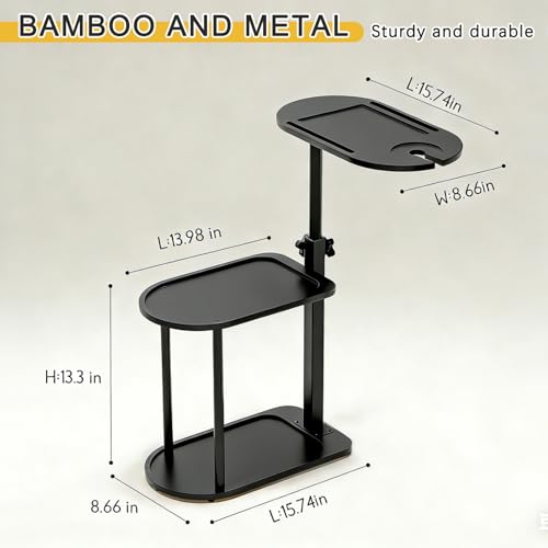3-Tier Freestanding Bathtub Tray Table view 5