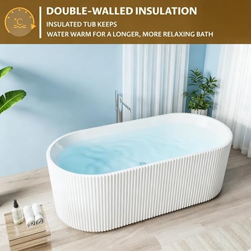 59 Inch Acrylic Freestanding Bathtub view 5