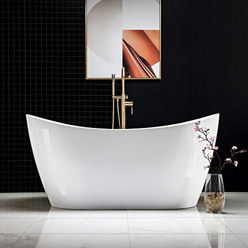 WOODBRIDGE 59" Acrylic Freestanding Bathtub view 3