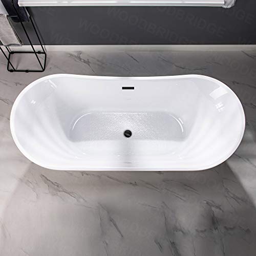 WOODBRIDGE 71" Acrylic Freestanding Bathtub view 5