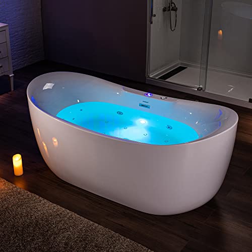 WOODBRIDGE 72"×35-3/8" Double Slipper Whirlpool&Air