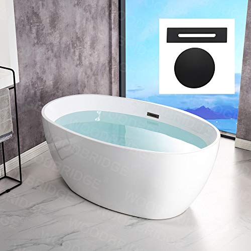 WOODBRIDGE 55" Acrylic Freestanding Bathtub
