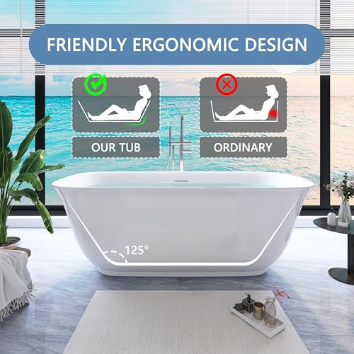 59" Free Standing Tub Pure view 4