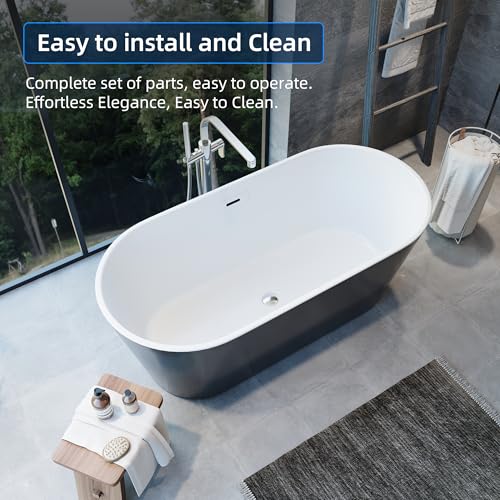 67'' Acrylic Freestanding Bathtub Extra-Deep view 5