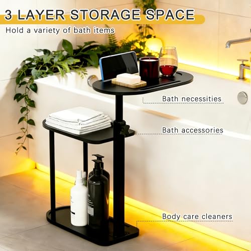 3-Tier Freestanding Bathtub Tray Table view 4
